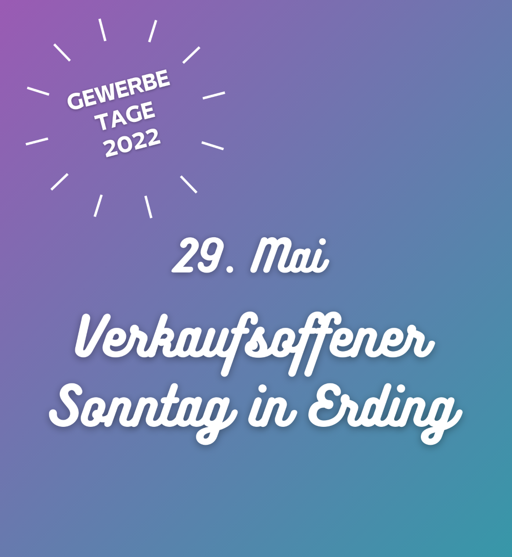 verkaufsoffener Sonntag Erding